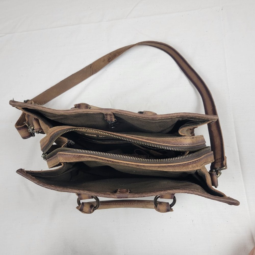 STS Ranchwear Satchel Cowhide Leather Purse - Picture 4 of 6